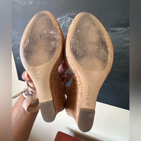 Charles David Cork Wedge Platform Sandal - Picture 9 of 9